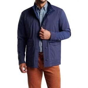 NEW PETER MILLAR stowe reversible safari jacket in navy